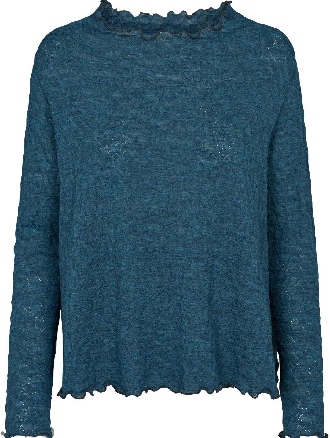 Oversize shirt jacquard merino